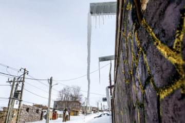 La beauté de la nature hivernale dans le village de Chibli, au nord-ouest du pays