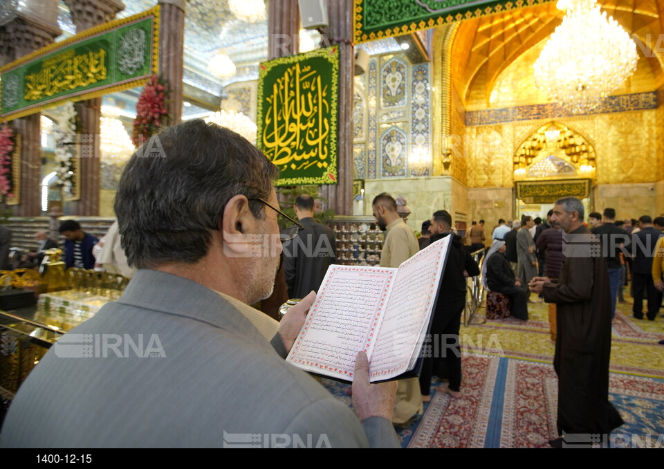 حرم حضرت اباعبدالله الحسین(ع) در شب میلاد