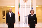 Qalibaf meets Speaker of Russian Federation Council