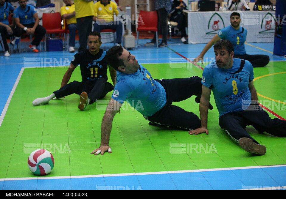 دیدار تدارکاتی تیم های والیبال نشسته ایران و روسیه