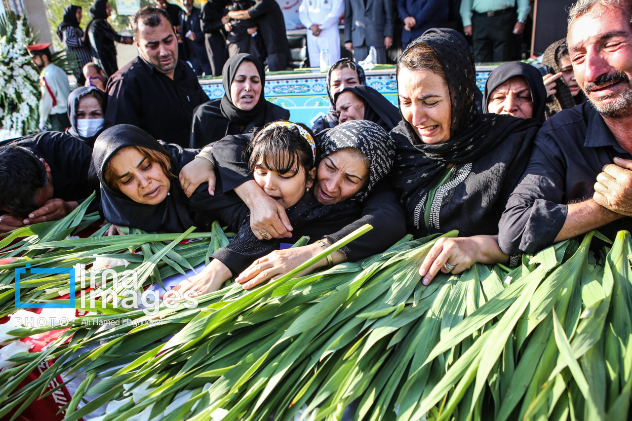 تشییع پیکر شهید مدافع امنیت «بهمن مرندی»