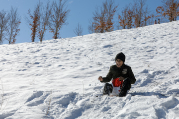 Iran : chute de neiges à Sanandaj 