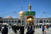 مراسم روز ولادت امام کاظم(ع) در حرم امام رضا(ع) برگزار شد