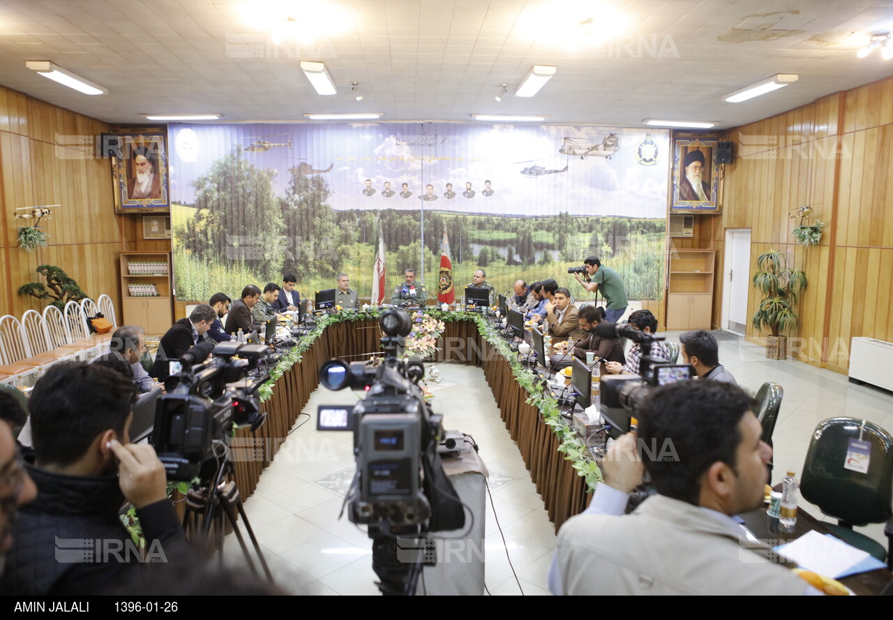 نشست خبری فرمانده هوانیروز ارتش جمهوری اسلامی ایران