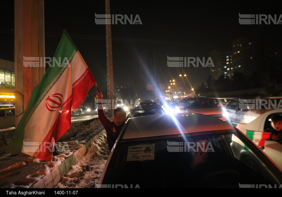 شادی مردم ارومیه پس از صعود ایران به جام جهانی قطر