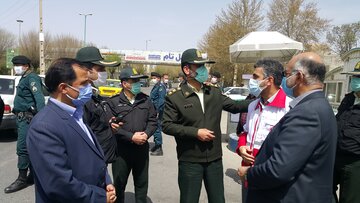 بازدید نظارتی فرماندار از مبادی ورودی شهرستان ملایر