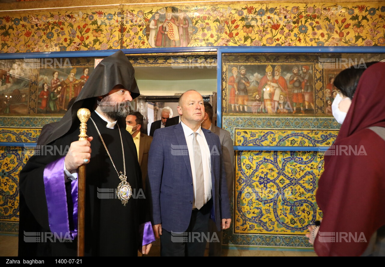 حضور رئیس مجلس شورای ملی کشور سوئیس در کلیسای وانک اصفهان