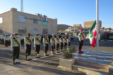 صبحگاه مشترک انتظامی در مهاباد