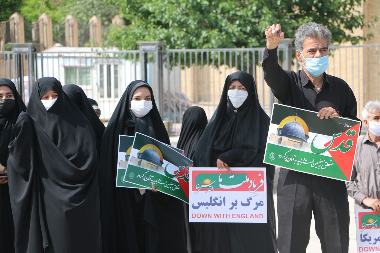 چند تجمع خودجوش مردمی در حمایت از فلسطینیان در مشهد برگزار شد