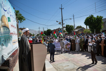 تجمع مردم کرمانشاه در حمایت از مردم مظلوم فلسطین‎