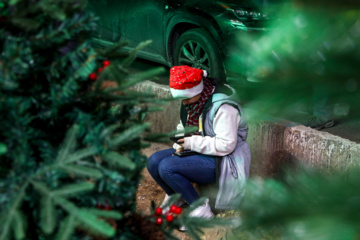 Ambiente navideño en Teherán