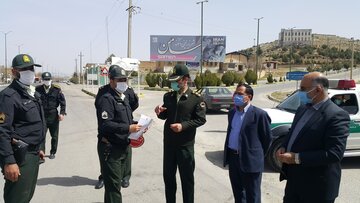 بازدید نظارتی فرماندار از مبادی ورودی شهرستان ملایر