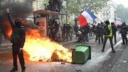 پلیس فرانسه و معترضان در روز جهانی کارگر درگیر شدند