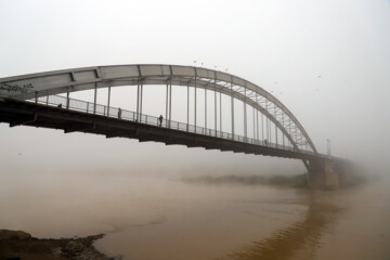 Brouillard et brume ce matin à Ahvaz dans le sud de l’Iran