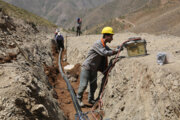 پروژه گازرسانی به روستاهای شیان و توریور