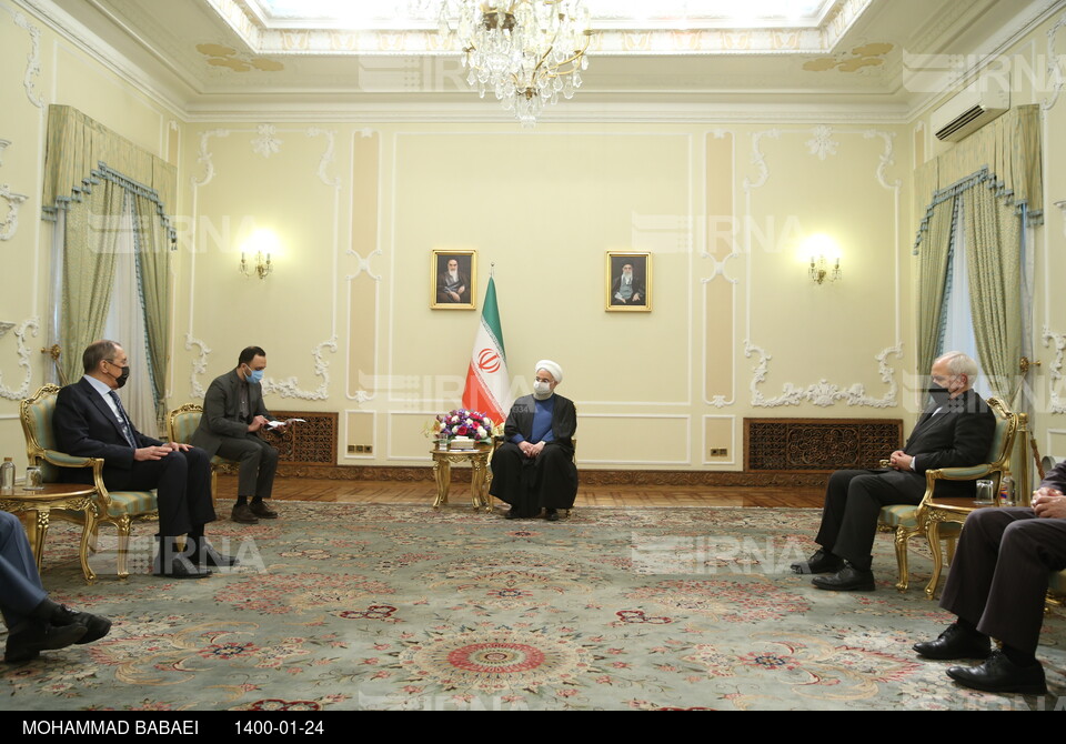 دیدار وزیر امور خارجه روسیه با روحانی