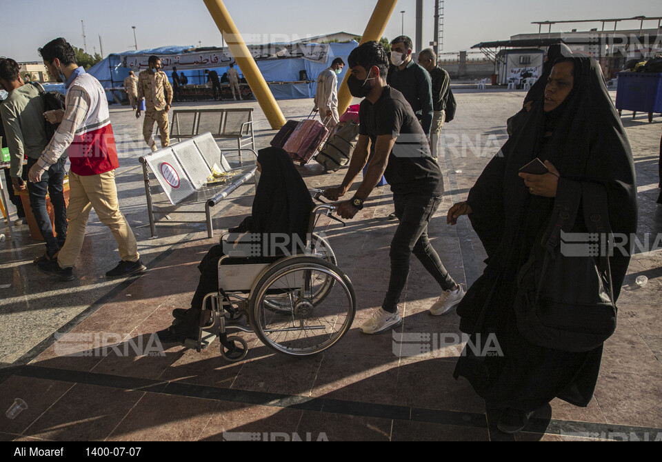 بازگشت زائران اربعین از مرز شلمچه