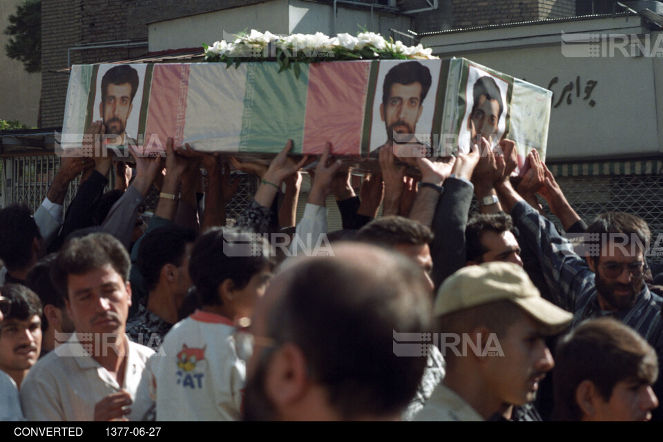 مراسم تشییع شهید محمود صارمی خبرنگار ایرنا و شهدای دیپلمات ایران در مزار شریف