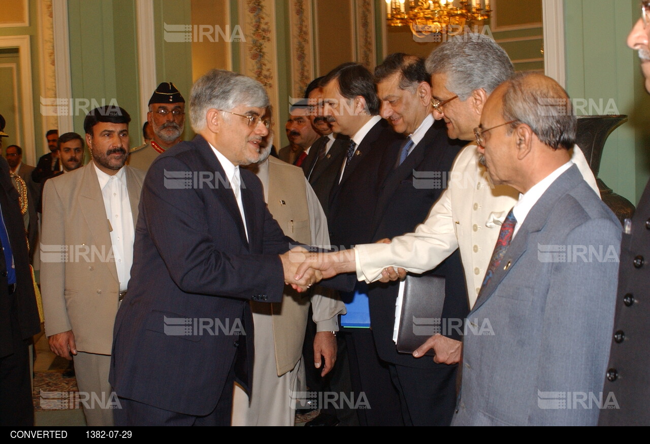 استقبال رسمی از رییس جمهور پاکستان توسط معاون اول رییس جمهوری