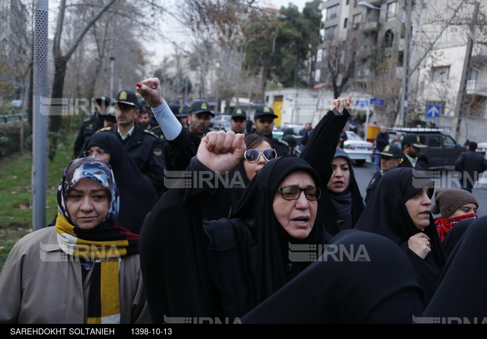 تجمع مردم تهران در محکومیت ترور سردار قاسم سلیمانی