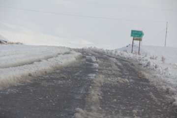 بارش برف در شهرستان باروق