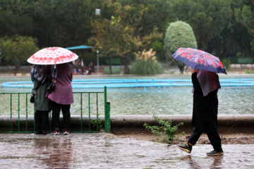 باران پاییزی در تهران