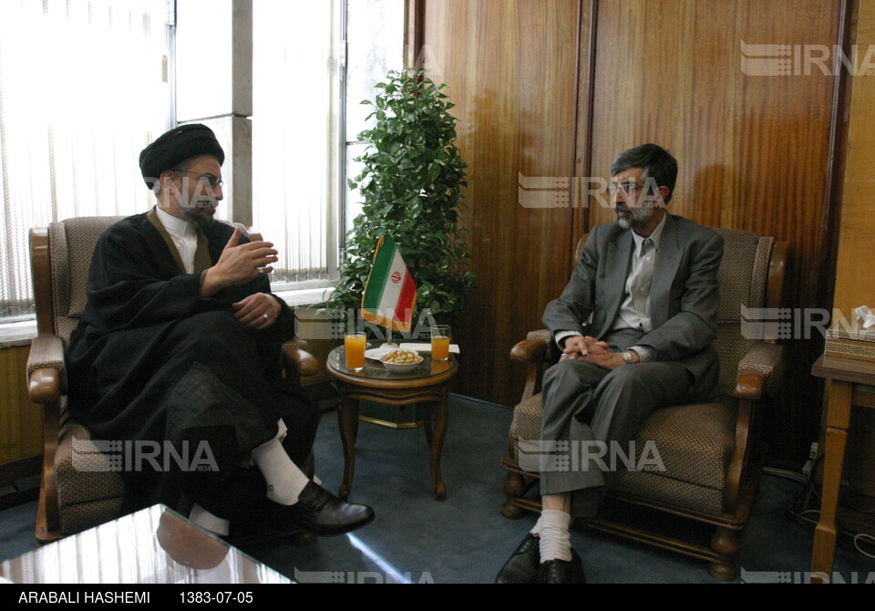 دیدار رییس مجلس اعلای عراق با رییس مجلس شورای اسلامی
