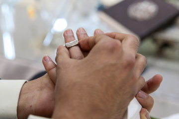 Cérémonie de mariage étudiant à l’Université militaire Imam Hossein (béni soit-il)