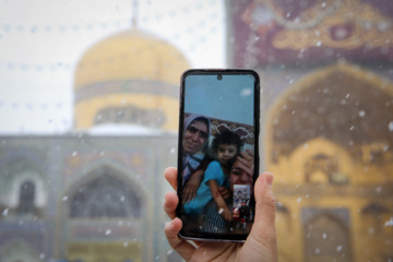 Chute de neiges à Mashhad dans le nord-est iranien 