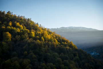 Espectáculo de color cuando el otoño llega a Mazandarán