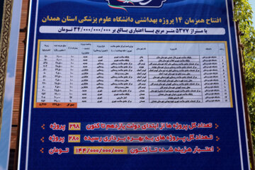 بهره برداری از ۱۴ طرح بهداشتی در استان همدان