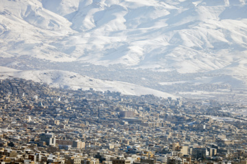 Iran : chute de neiges à Sanandaj 