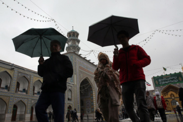 Chute de neiges à Mashhad dans le nord-est iranien 