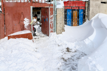 La beauté de la nature hivernale dans le village de Chibli, au nord-ouest du pays