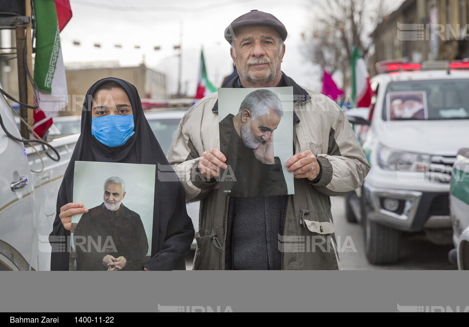 حضور دهه نودی‌ های کرمانشاه در جشن انقلاب