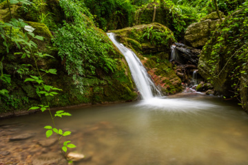 Behesht Baran Waterfall in Iran