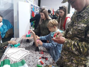 حضور موفق ایران در نمایشگاه فرهنگی هنری مسابقات بین المللی نظامی روسیه