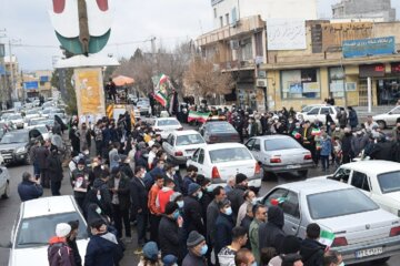 راهپیمایی خودرویی ۲۲ بهمن در میاندوآب