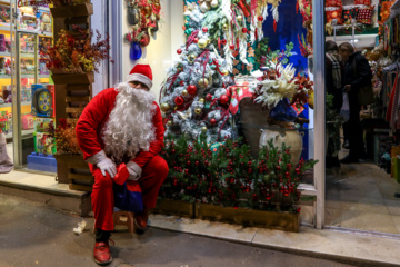 Ambiente navideño en Teherán