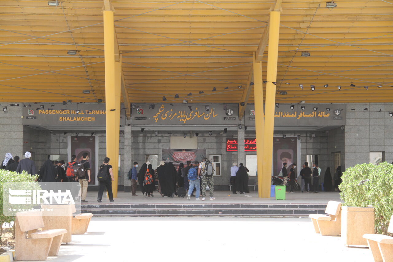 تردد بیش از ۹ هزار مسافر از پایانه‌های مرزی خوزستان