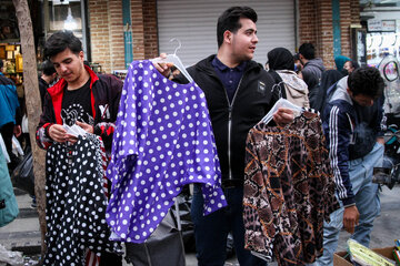 Mercado de compras de Año Nuevo en Irán
