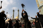 Ceremonia de duelo por martirio de Fátima al-Zahra (P) en Qom