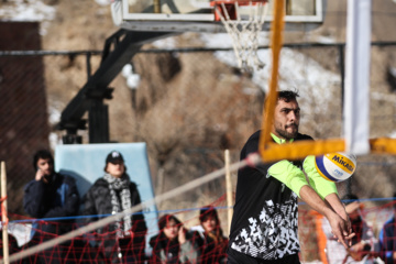 Tournoi national de volley-ball sur neige à Dizin