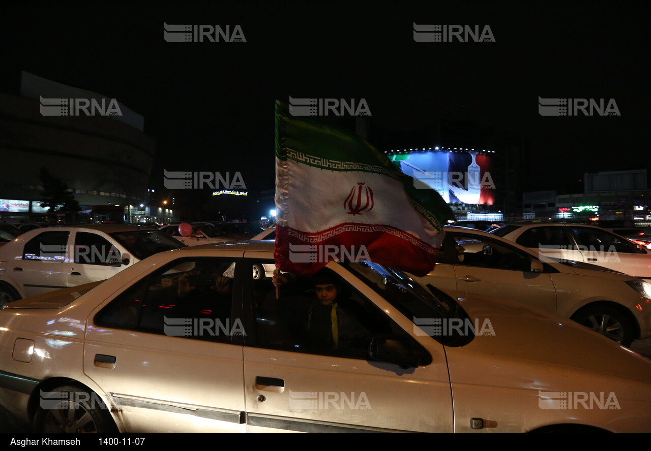 شادی مردم پس از صعود ایران به جام جهانی قطر