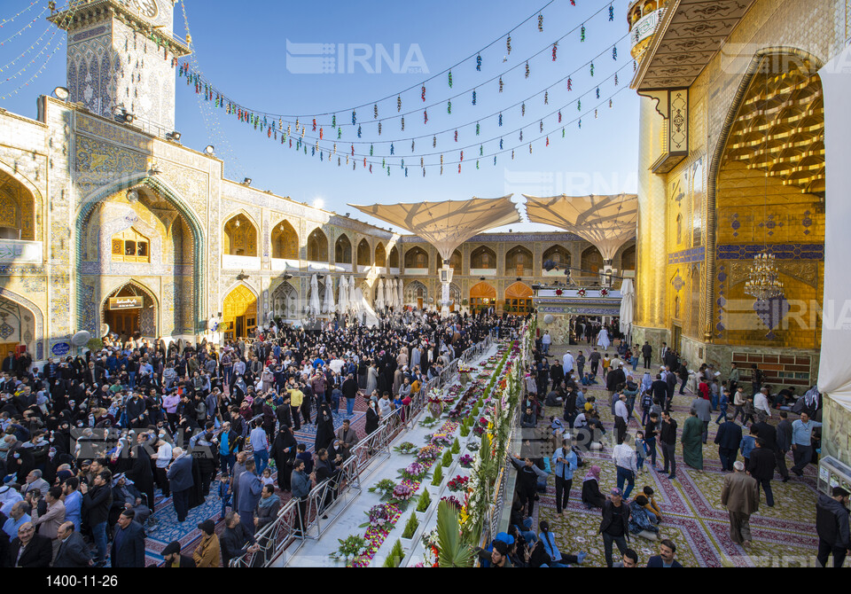 مراسم رونمایی از مناره دوم حرم امیر المومنین امام علی (ع)