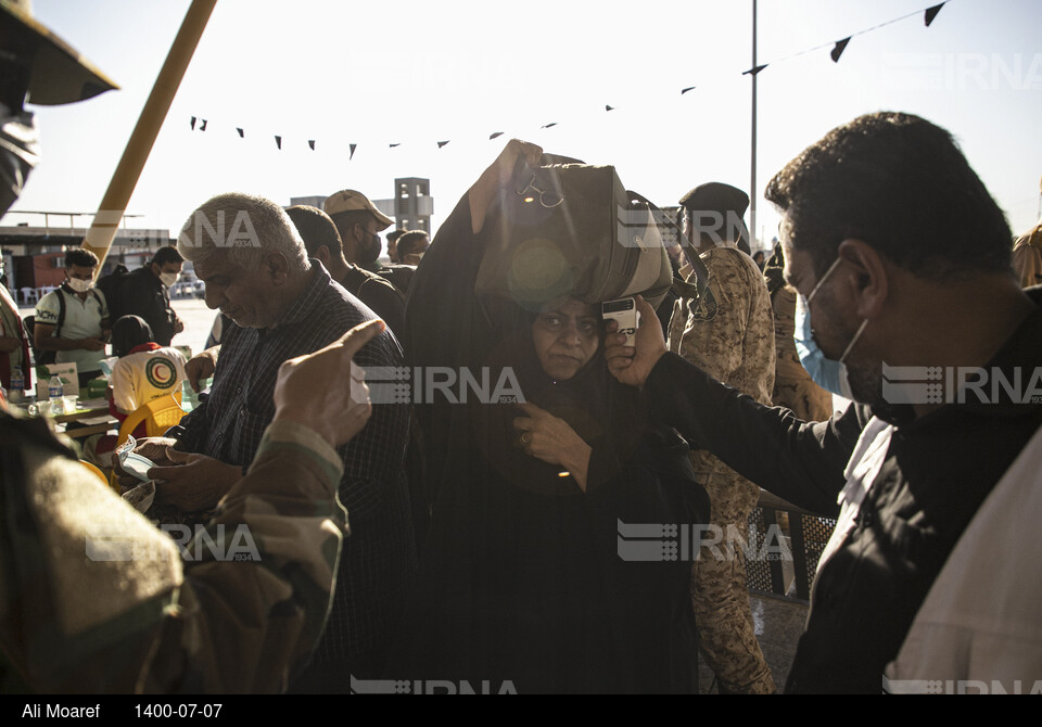 بازگشت زائران اربعین از مرز شلمچه