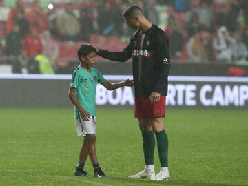 رونالدو: دوست دارم پسرم فوتبالیست شود