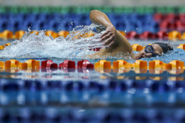 Des compétitions de natation à Téhéran 