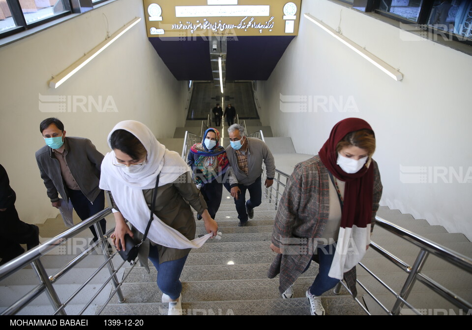 افتتاح زیر گذر چهار راه گلوبندک توسط شهردار تهران