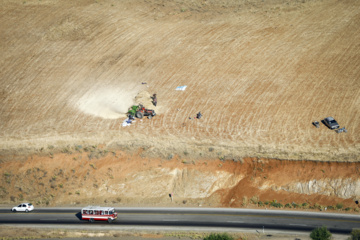 Traditional wheat harvest in western Iran